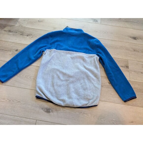 NWT Eddie Bauer Blue Gray Fleece Sweater Jacket Youth Boys Size M 10-12 - Picture 8 of 8
